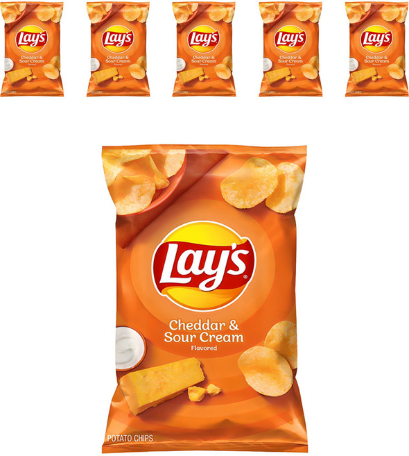 레이즈 체다 앤 사워크림 감자칩, 184.2g, 6개