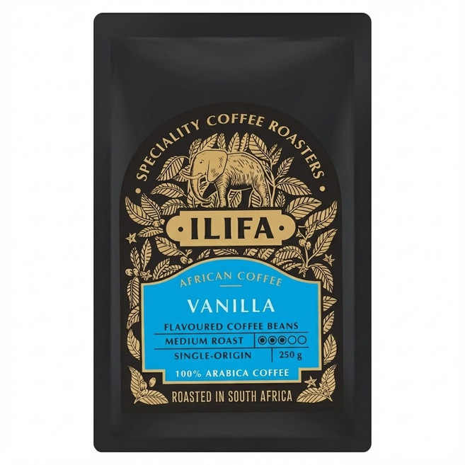 ILIFA VANILLA COFFEE BEANS 香草咖啡豆, 全豆咖啡（未研磨）, 250g, 1包
