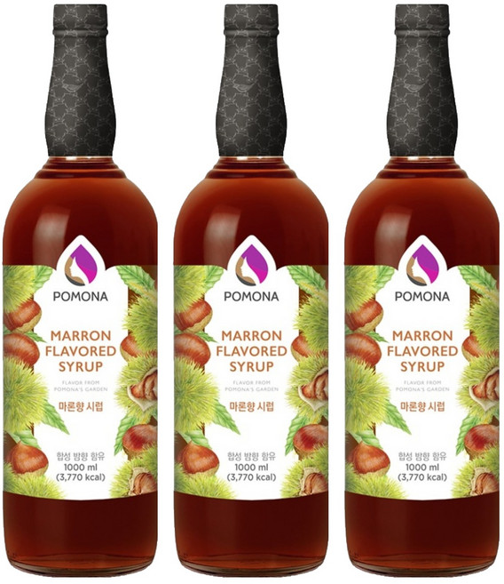 포모나 마론 시럽, 3개, 1L