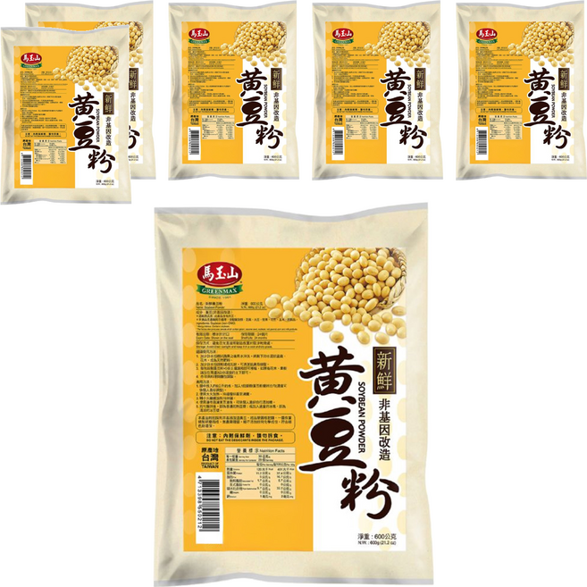 馬玉山 新鮮黃豆粉, 600g, 6包