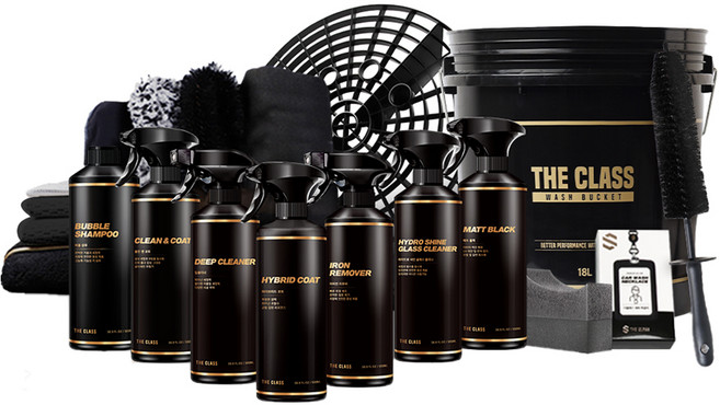 더클래스 셀프 세차 18종 세차용품세트, 1세트