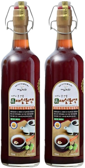매실락원 진매실원액, 720ml, 2개