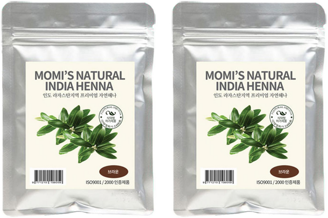 India Henna染髮劑, Brown, 2包