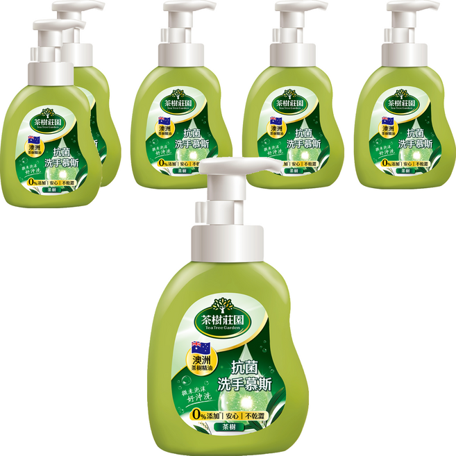 farcent 花仙子 茶樹莊園 抗菌洗手慕斯 茶樹, 500g, 6瓶