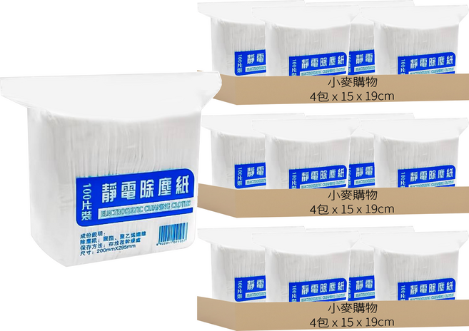 愛潔坊 靜電除塵紙, 12包