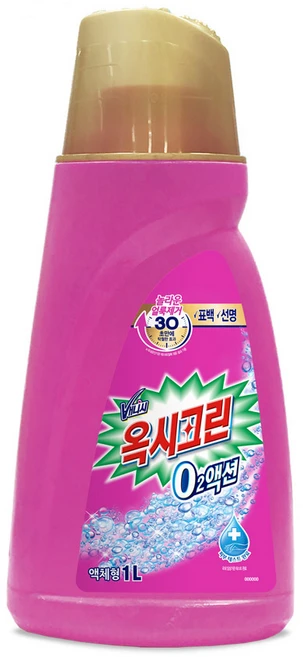 오투액션 액체형 표백제 본품, 1L, 1개 - 쿠팡