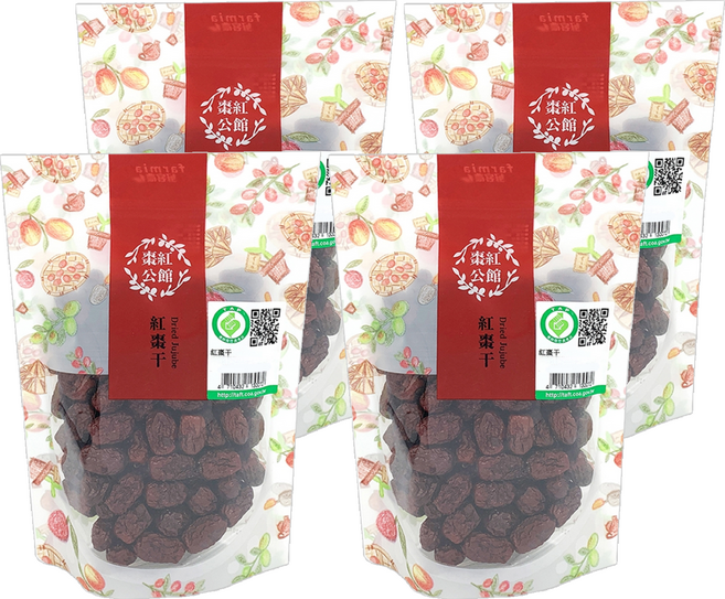 公館鄉農會 紅棗干, 200g, 4包
