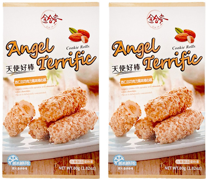 Angel's Bone 天使好棒 白巧克力杏仁捲, 80g, 2盒