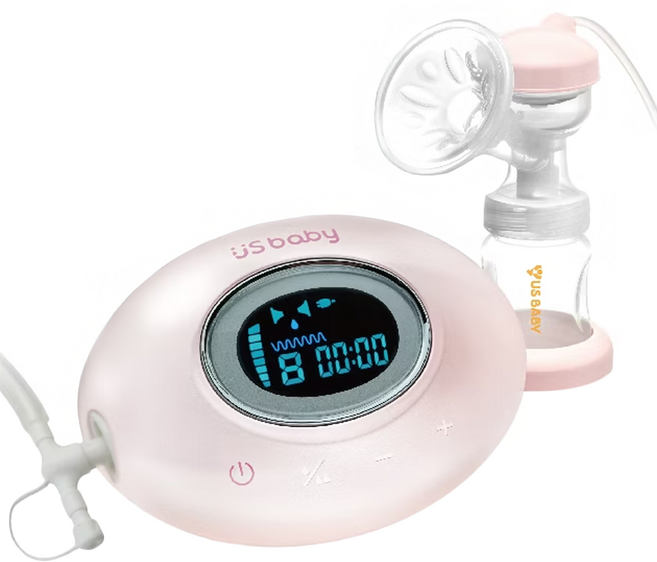 US baby 優生 觸控式輕量電動吸乳器 LUXE, 電動式 粉色, 1個