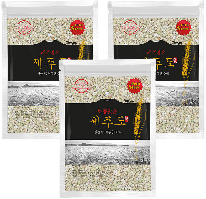 진생영농조합법인 제주도 메밀쌀, 1kg, 3개