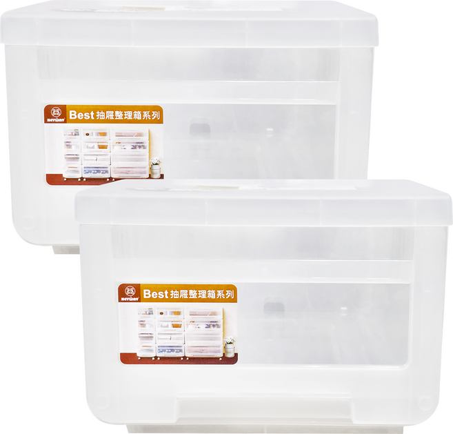 KEYWAY 聯府 Best300抽屜整理箱 13L, LG-300, 2個