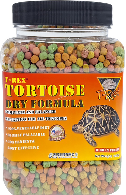 T-Rex Pet 陸龜專用彩色飼料, 340g, 1罐