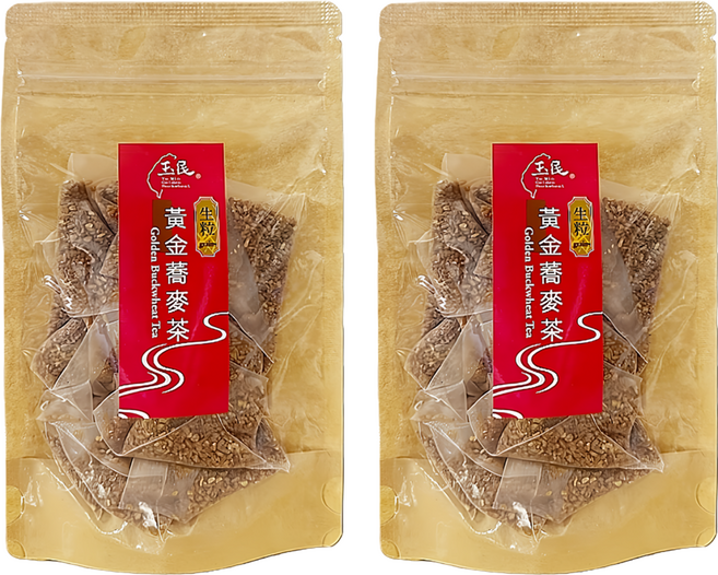 玉民 黃金蕎麥茶 生粒立體茶包, 5g, 2個, 12個裝