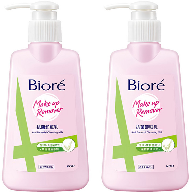 Biore 蜜妮 抗菌卸粧乳, 180ml, 2瓶
