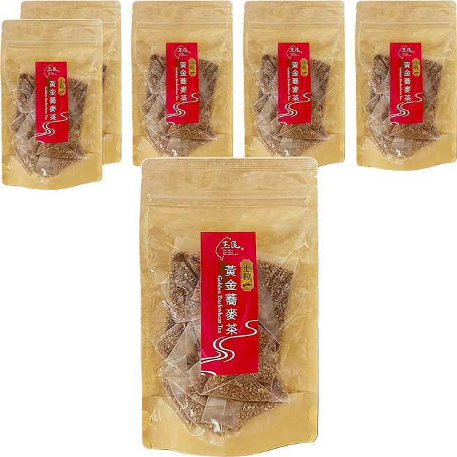 玉民 黃金蕎麥茶 生粒立體茶包, 5g, 6個, 12個裝