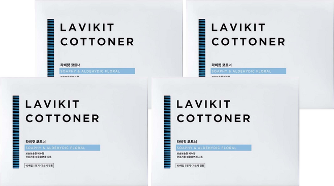 La vikit Cottner 烘衣機專用香氛柔軟紙 皂香, 40片, 4盒