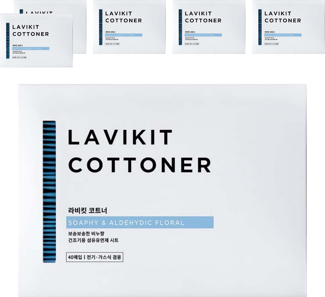 La vikit Cottner 烘衣機專用香氛柔軟紙 皂香, 40片, 6盒