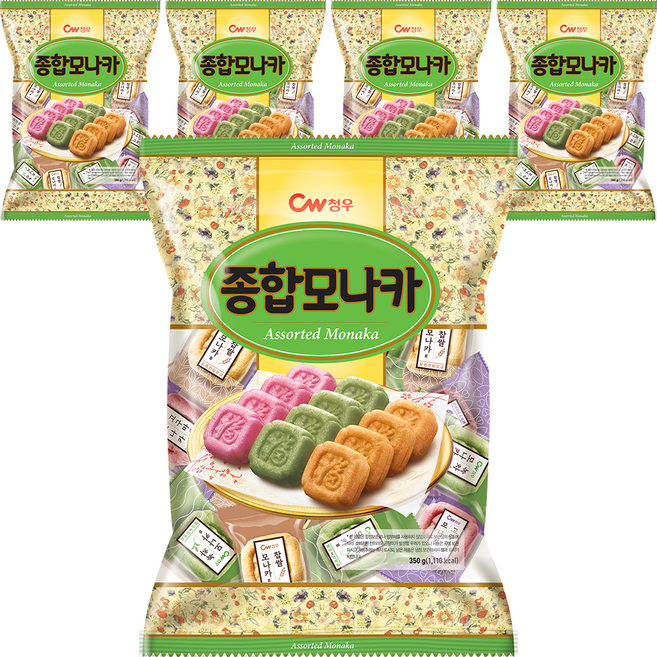 청우식품 종합모나카, 350g, 5개