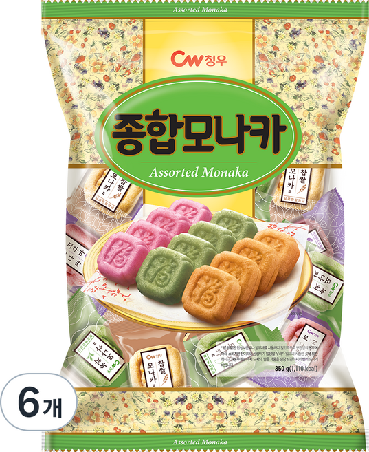 청우식품 종합모나카, 350g, 6개