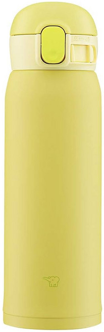 ZOJIRUSHI 象印 不鏽鋼真空保溫瓶, 檸檬黃, 480ml, 1個