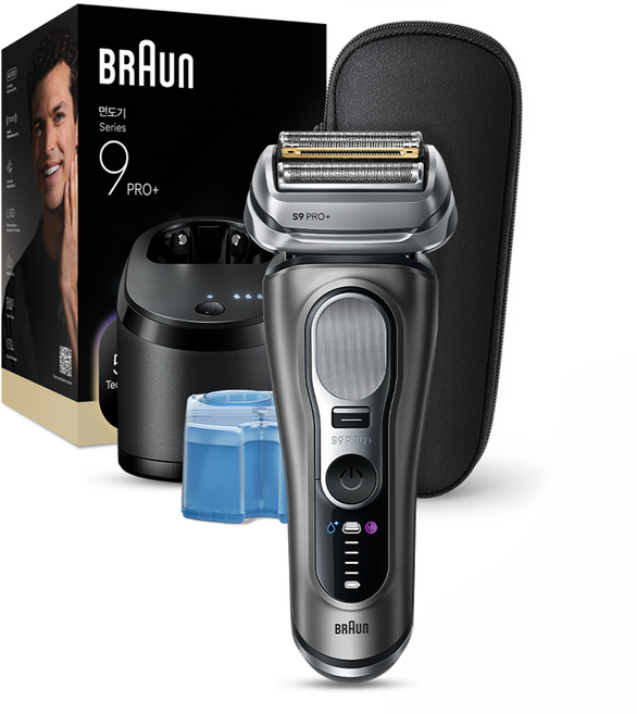 BRAUN 시리즈 9 PRO+ 울트라 씬 전기면도기, 9665cc, 그라파이트