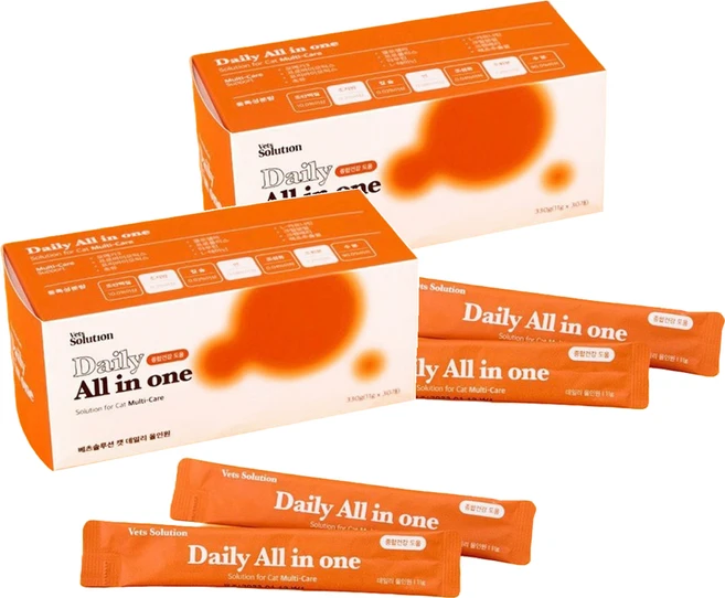 펫프렌즈 고양이 데일리 올인원 영양제, 30회분, 종합영양제, 2개 - 쿠팡