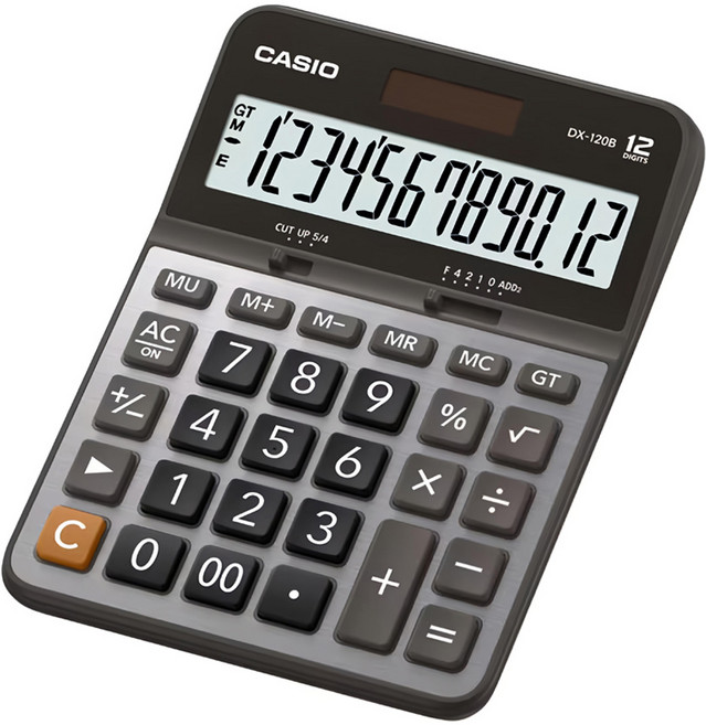 CASIO 卡西歐 計算機, 黑色 + 灰色, 1個