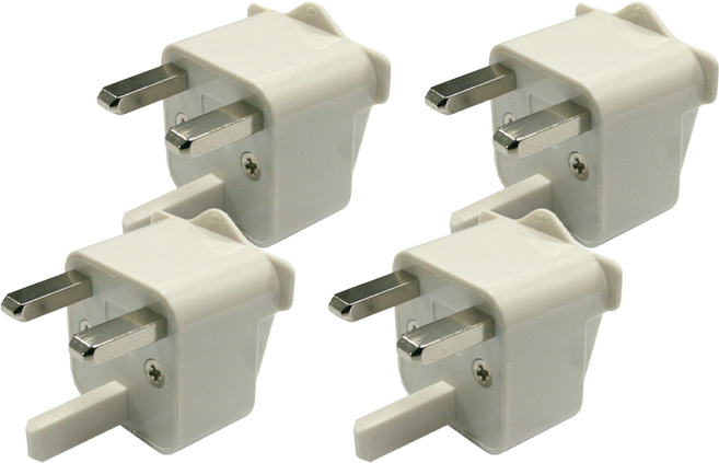 Kinyo 轉換接頭 J-16, 白色, 4個