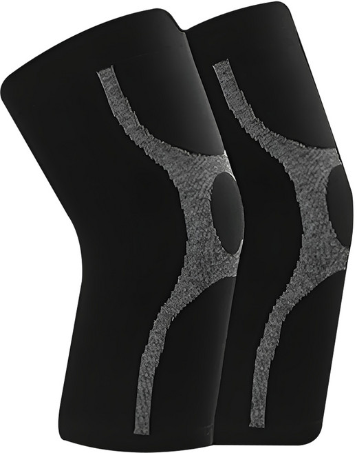 a-zeal-高效能石墨稀專業運動護膝 x設計/彈力加壓/保暖 spa02 黑色 xlp0, 1雙