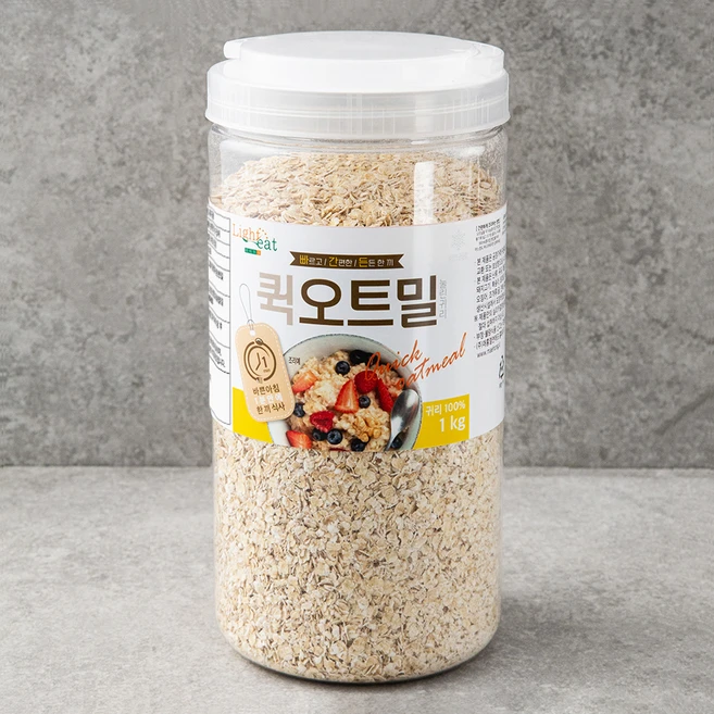라이트잇 바로먹는 퀵 오트밀, 1kg, 1통 - 쿠팡