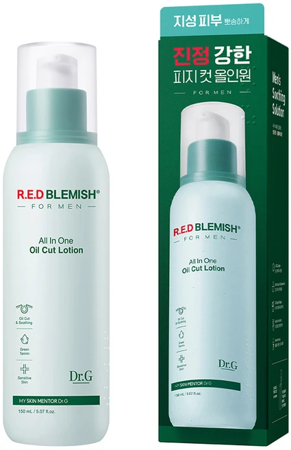 닥터지 레드 블레미쉬 포 맨 오일 컷 로션 올인원, 150ml, 1개 - 쿠팡