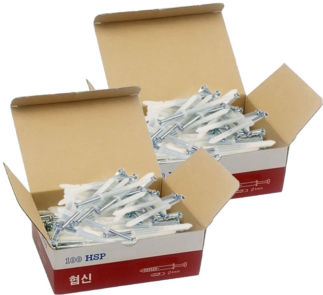 이노공구 콘크리트 타격앙카 칼블럭 나사일체형, 2개