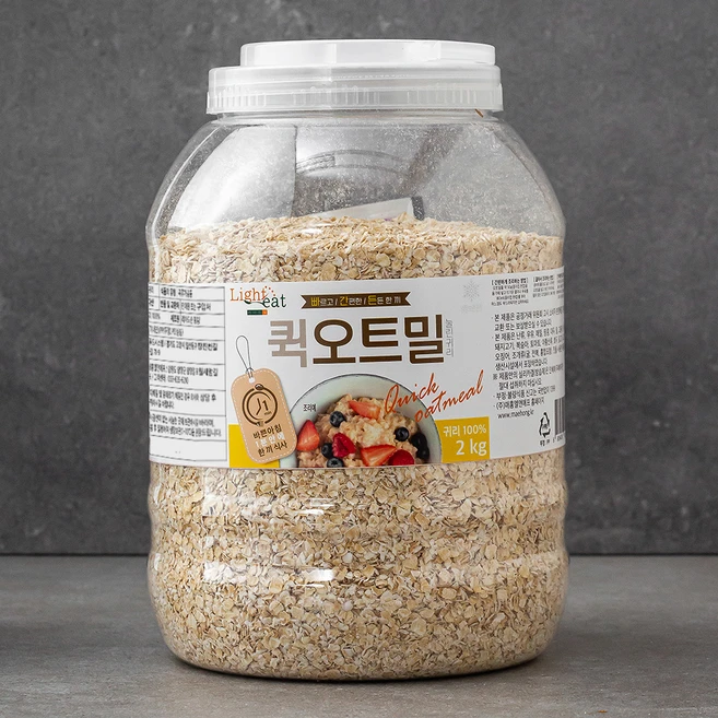 라이트잇 바로먹는 퀵 오트밀, 2kg, 1개 - 쿠팡