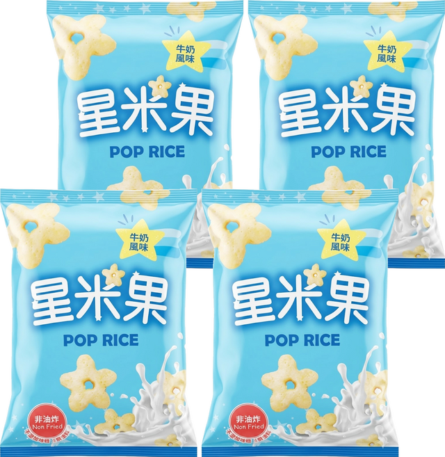 統一生機 星米果 牛奶風味, 50g, 4包