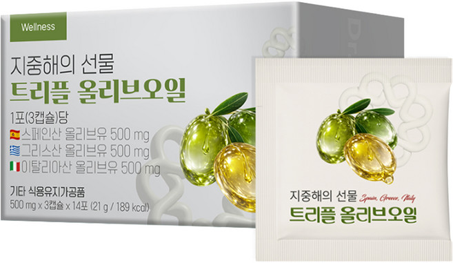 닥터루템 지중해의 선물 트리플 올리브오일 21g, 1개, 42정