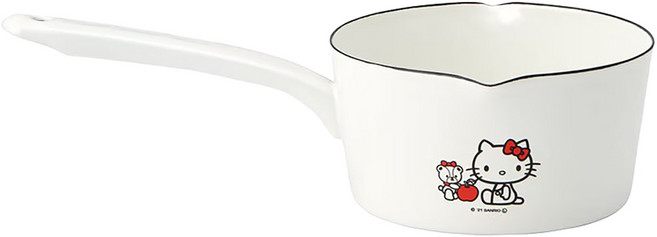 Skater 琺瑯牛奶鍋 1.2L, 14.8cm, Hello Kitty, 1個