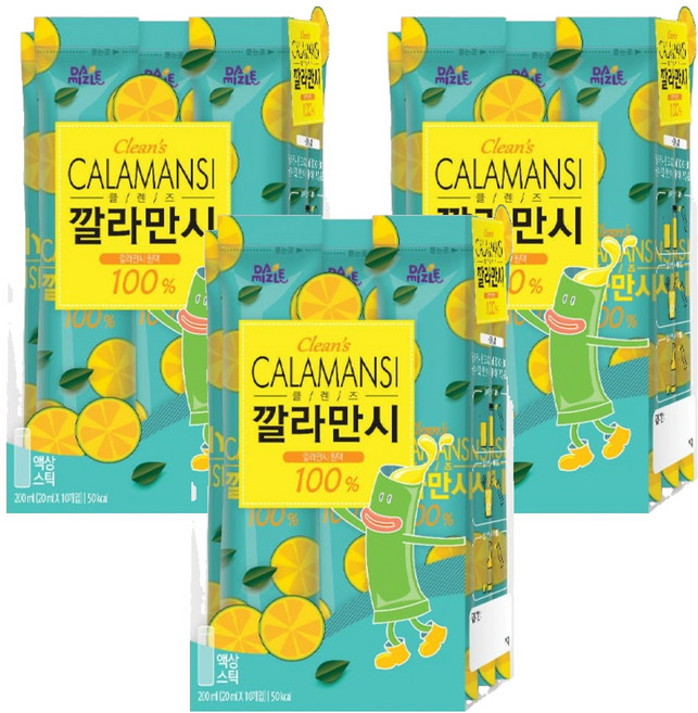 다미즐 클렌즈 깔라만시 스틱, 20ml, 10개입, 3개