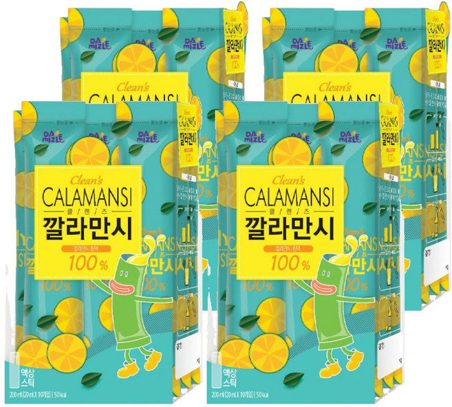 다미즐 클렌즈 깔라만시 스틱, 20ml, 10개입, 4개