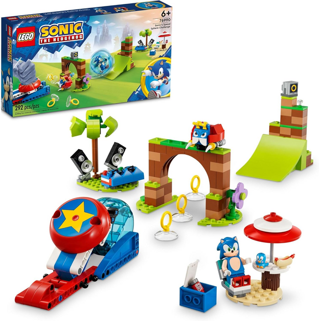 LEGO 76990 音速小子的速度球挑戰, 多色, 1盒