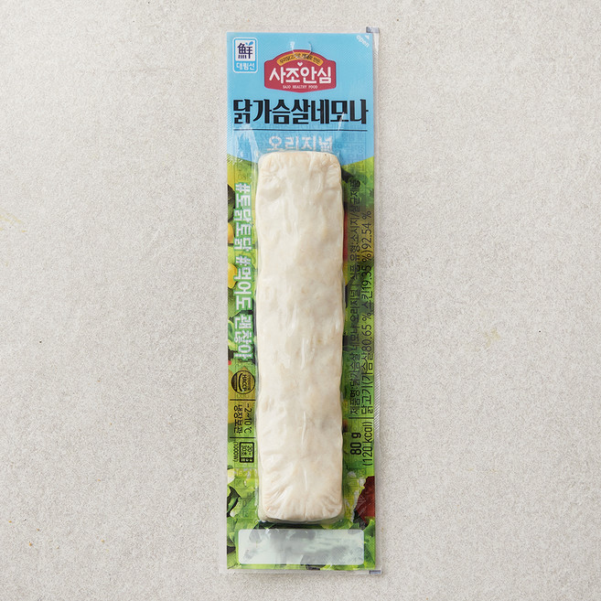 사조닭가슴살 네모나 오리지널, 80g, 1개입, 1개