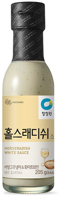 청정원 홀스래디쉬 소스, 205g, 1개
