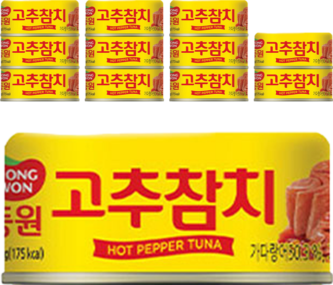 동원참치 고추참치 통조림, 135g, 12개