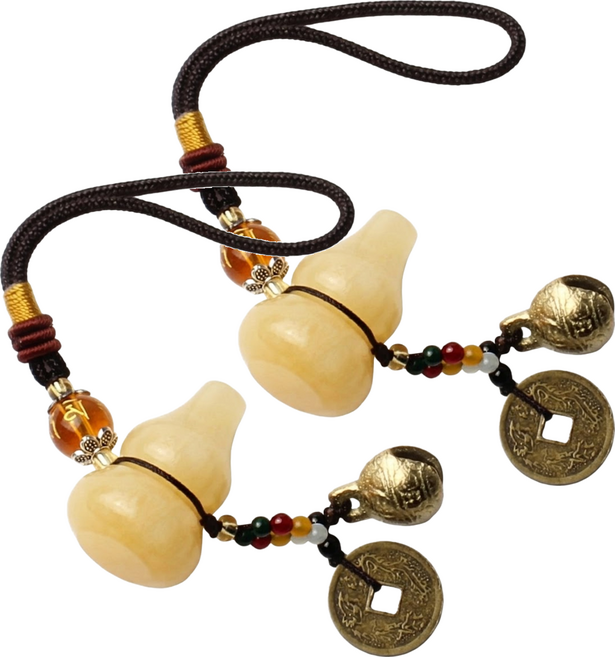 原藝坊 一對寶水晶葫蘆掛飾 2個 1組