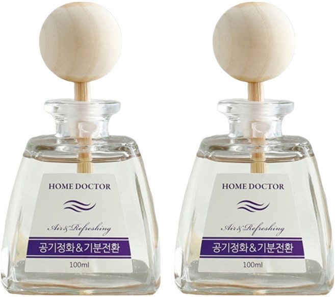 더허브샵 홈닥터 디퓨저, 공기정화&기분전환, 200ml, 2개