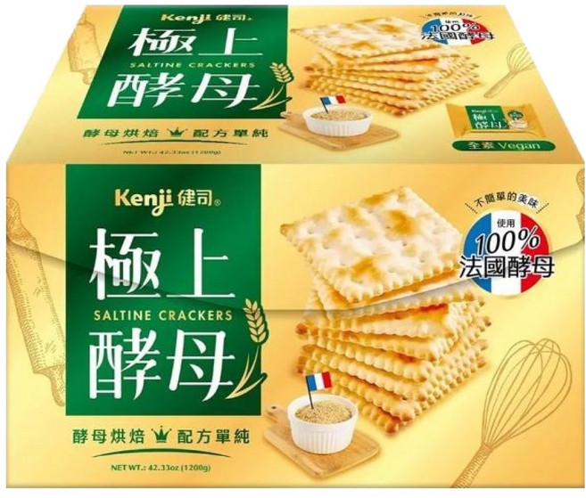 Kenji 健司 極上酵母餅乾 60包, 20g, 1盒