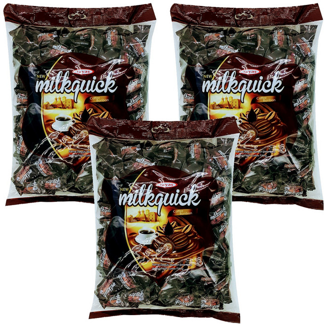 타야스 밀크퀵 커피 봉봉 캔디, 1kg, 3개