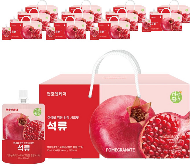 천호엔케어 하루활력 석류즙, 70ml, 360개