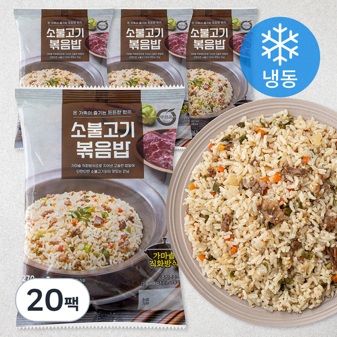 푸르온 소불고기 볶음밥 (냉동), 270g, 20팩