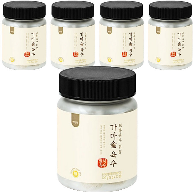 예찬원 가마솥 멸치육수, 120g, 5개