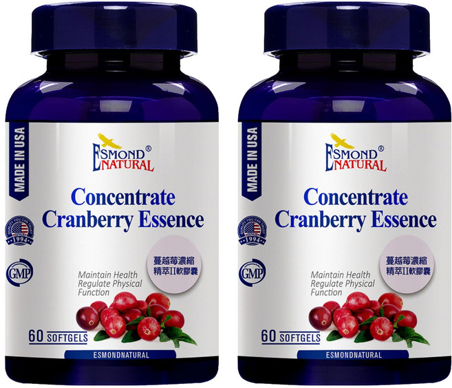 ESMOND NATURAL 愛司盟 蔓越莓濃縮精萃II軟膠囊, 60顆, 2罐